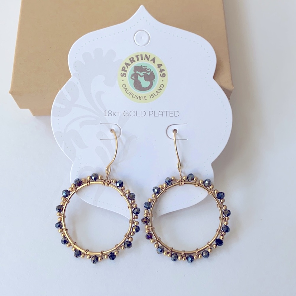 Spartina 449 Beaded Ring Earrings